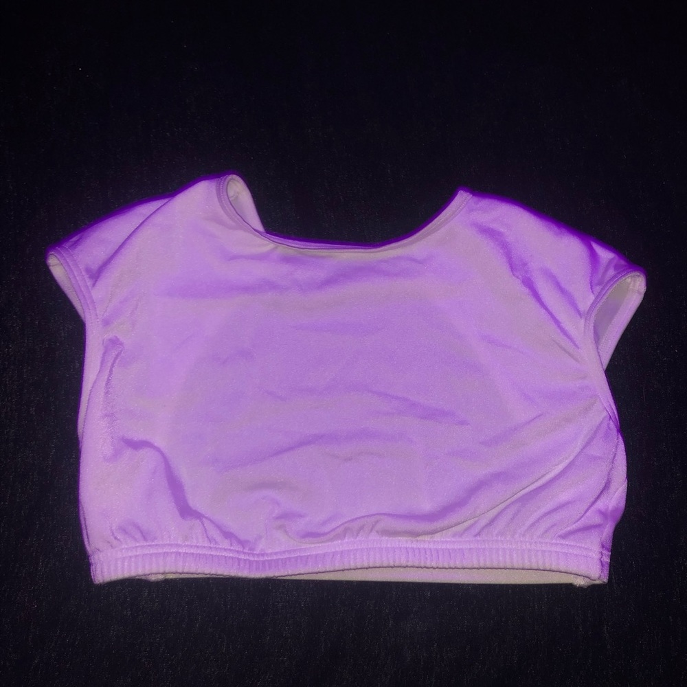 open back white dance top or sports top